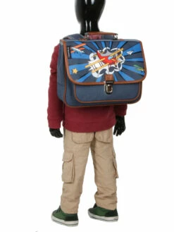 Mini Cartable Caramel & Cie Looping 32 Cm -Delsey Soldes Magasin cartables scolaires caramel cie 766130z