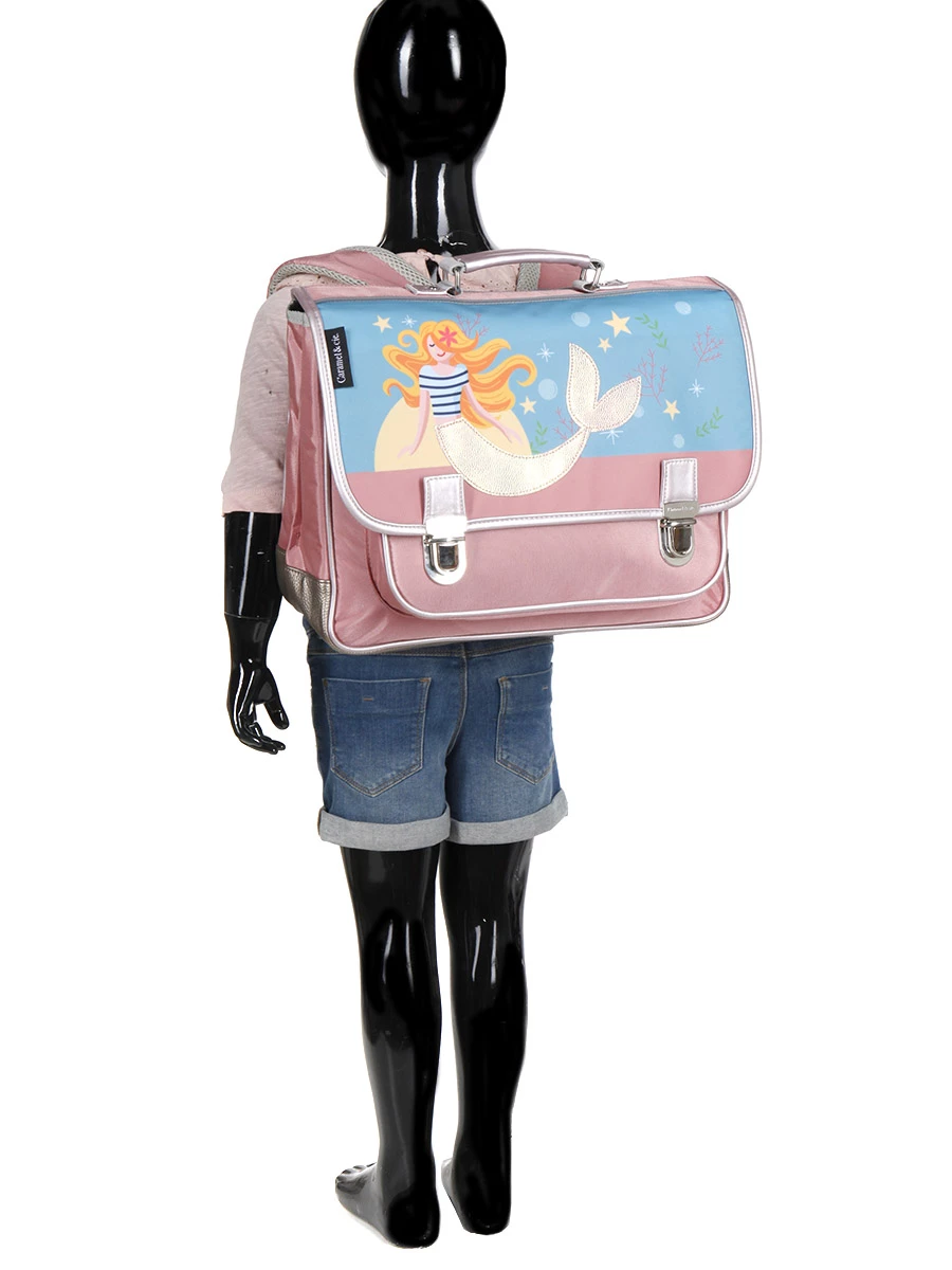 Cartable Moyen Caramel & Cie Jolie Sirène 38 Cm 15 Cartable Moyen Caramel & Cie Jolie Sirène 38 Cm – Image 13