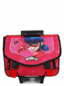 Cartable à Roulettes Miraculous Coccinelle 41 Cm -Delsey Soldes Magasin cartables scolaires dessins animes 782108z
