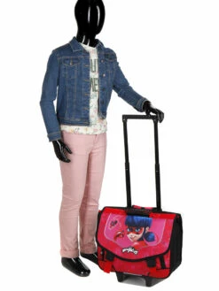 Cartable à Roulettes Miraculous Coccinelle 41 Cm -Delsey Soldes Magasin cartables scolaires dessins animes 782118z