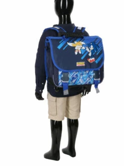 Cartable à Roulettes Sonic & Tails 38 Cm -Delsey Soldes Magasin cartables scolaires dessins animes 871265z