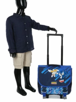 Cartable à Roulettes Sonic & Tails 38 Cm -Delsey Soldes Magasin cartables scolaires dessins animes 871266z