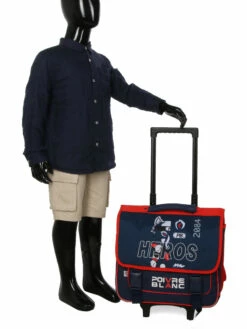 Cartable à Roulettes Poivre Blanc Boy Fox Hero 38 Cm -Delsey Soldes Magasin cartables scolaires poivre blanc 696281z