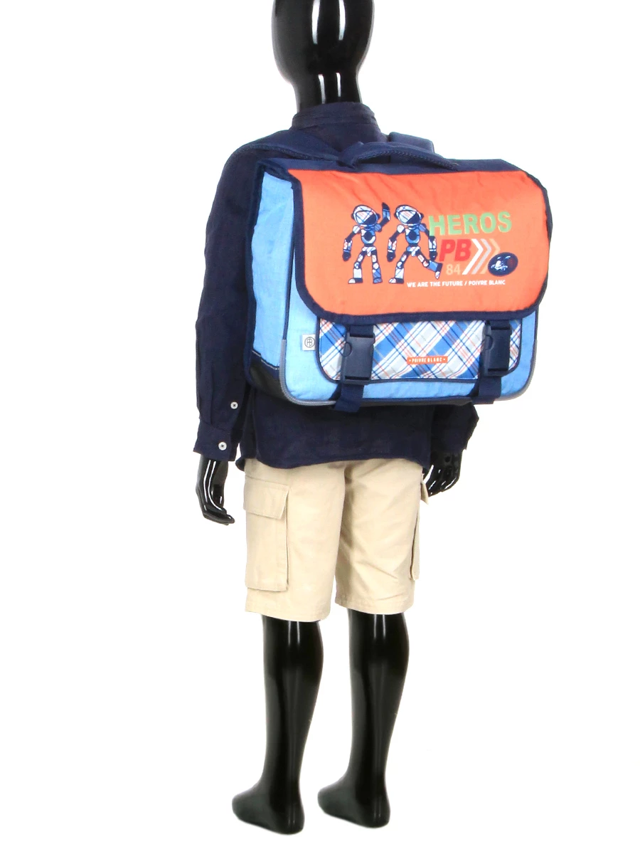 Cartable Poivre Blanc Boy Robot 38 Cm 14 Cartable Poivre Blanc Boy Robot 38 Cm – Image 12