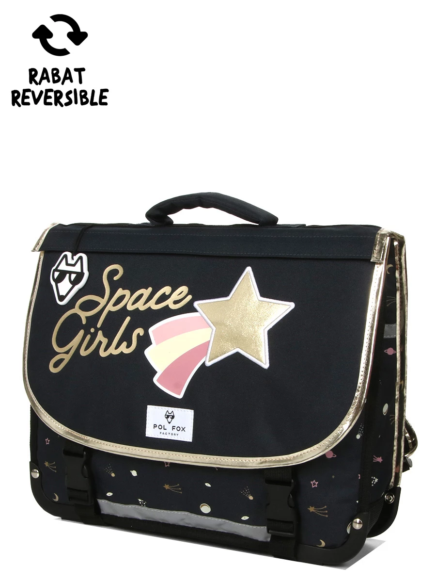 Cartable Réversible Pol Fox Space Girls 38 Cm 3 Cartable Réversible Pol Fox Space Girls 38 Cm