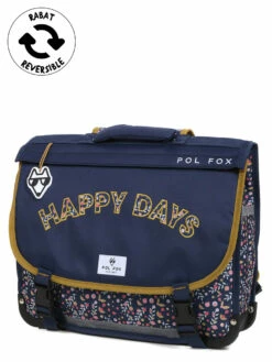 Cartable Réversible Pol Fox Happy Days 41 Cm