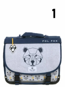 Cartable Réversible Pol Fox Bear 35 Cm -Delsey Soldes Magasin cartables scolaires pol fox 841587z
