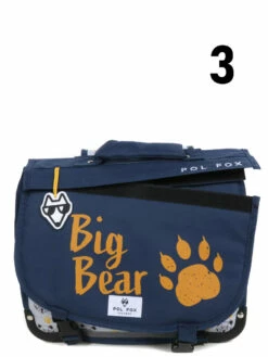 Cartable Réversible Pol Fox Bear 35 Cm -Delsey Soldes Magasin cartables scolaires pol fox 841601z