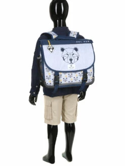 Cartable Réversible Pol Fox Bear 35 Cm -Delsey Soldes Magasin cartables scolaires pol fox 841604z