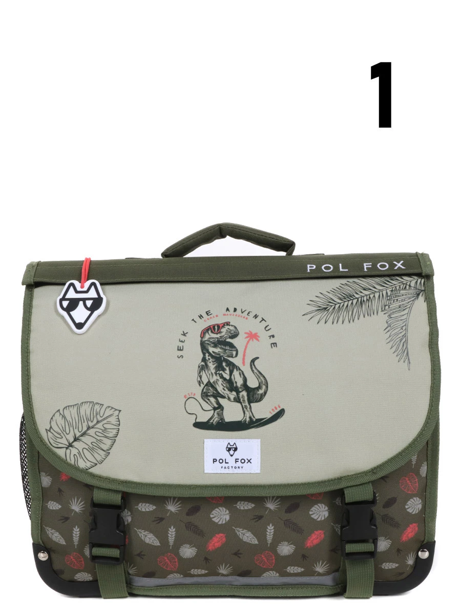 Cartable Réversible Pol Fox Dino Ride 38 Cm 15 Cartable Réversible Pol Fox Dino Ride 38 Cm – Image 13