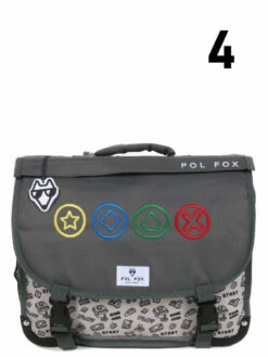 Cartable Réversible Pol Fox Gamer 38 Cm -Delsey Soldes Magasin cartables scolaires pol fox 841810z
