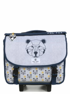 Cartable à Roulettes Réversible Pol Fox Bear 38 Cm -Delsey Soldes Magasin cartables scolaires pol fox 842157z