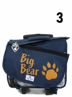 Cartable à Roulettes Réversible Pol Fox Bear 38 Cm -Delsey Soldes Magasin cartables scolaires pol fox 842174z