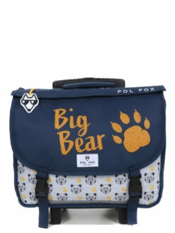 Cartable à Roulettes Réversible Pol Fox Bear 38 Cm -Delsey Soldes Magasin cartables scolaires pol fox 842175z