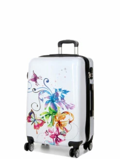 Ensemble 3 Valises Madisson Orchidées -Delsey Soldes Magasin ensemble valise madisson 577793z