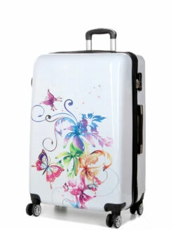 Ensemble 3 Valises Madisson Orchidées -Delsey Soldes Magasin ensemble valise madisson 577810z