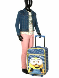 Valise Les Minions Bob 51 Cm -Delsey Soldes Magasin valise dessins animes 747035z
