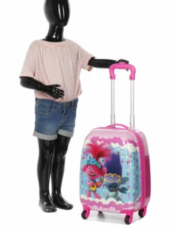 Valise Heys Les Trolls Poppy & Branche 46 Cm -Delsey Soldes Magasin valise heys 698432z