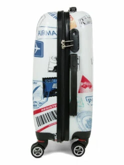 Valise Worldline Freetown Stamps 54 Cm -Delsey Soldes Magasin valise worldline 477975z