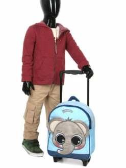 Sac à Dos à Roulettes Lulupop & The Cutiepies Eléphant -Delsey Soldes Magasin sac dos dessins animes 747126z