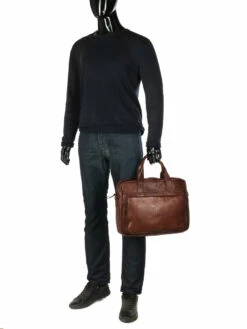 Sacoche Ordinateur Bear Design Cow Lavato Hugo 13 Pouces -Delsey Soldes Magasin sac ordinateur bear design 881867z